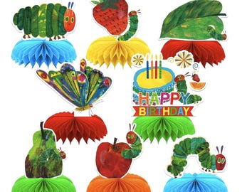 The Very Hungry Caterpillar 1st Birthday Balloon - 18" Round Foil Balloon For Helium (Green, Blue, Orange, Red, Yellow With Polka Dots & Words) - View #10