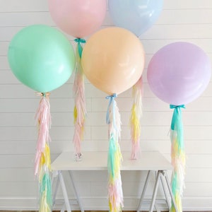 36 inches JUMBO PASTEL Balloon Macaron Balloon, Candy Balloon, Soft Pastel Balloon, Rainbow Balloon, Baby Shower Balloon, Birthday Balloon image 6