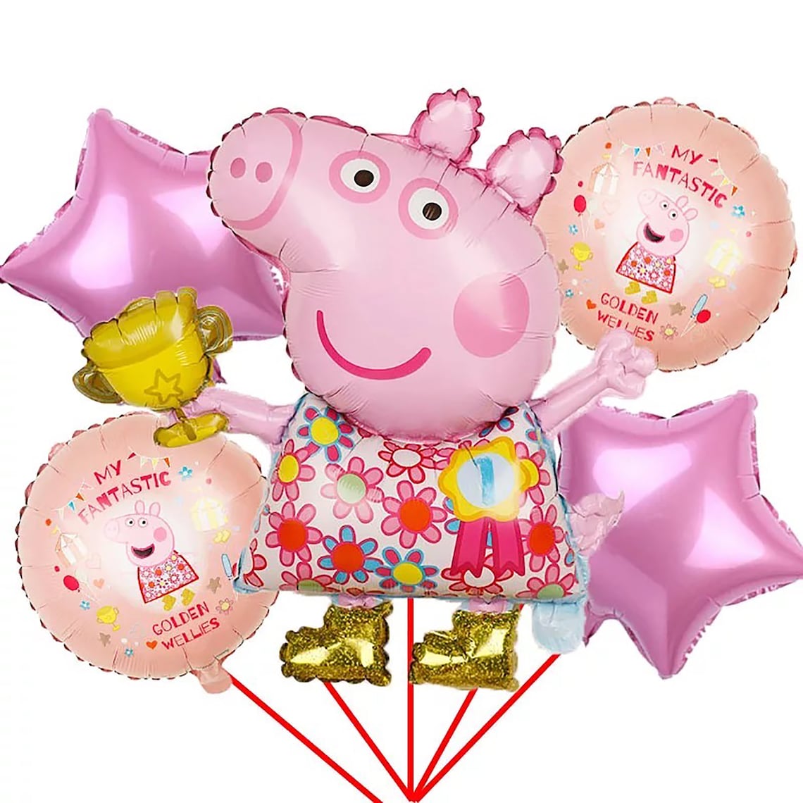 Peppa Pig Balloons peppa Pig Birthday Decoration Peppa Pig - Etsy