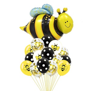 Bee Theme Party Balloons, Latex Balloon Supplies