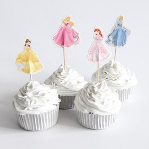 Disney Princess Cupcake Topper Picks - Etsy