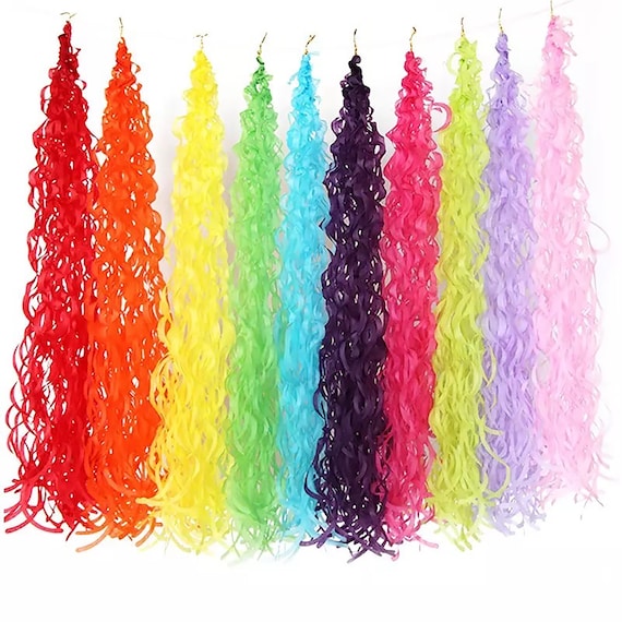 Tassel Tail, Balloon Tassel Tail, Balloon Tail, Swirl Tassel Tail for  Balloons, Party Lanterns, Honeycombs, Baby Shower, Birthday Party 