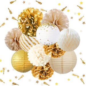 52 Ft Gold Party Decorations, Autumn Fall Leaf Garland, Gold Harvest Leaves  Streamer, Gold Baby Shower, Gold Bridal Shower 
