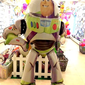 53 Inch Buzz Lightyear Toy Story AirWalker Foil Balloon, Toy Story Balloon, Buzz Lightyear Balloon, Toy Story Party. Toy Story Birthday