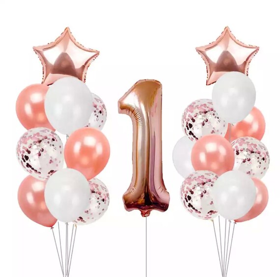 Rose Gold Giant Number 1 Balloon Baby First Birthday Party Etsy