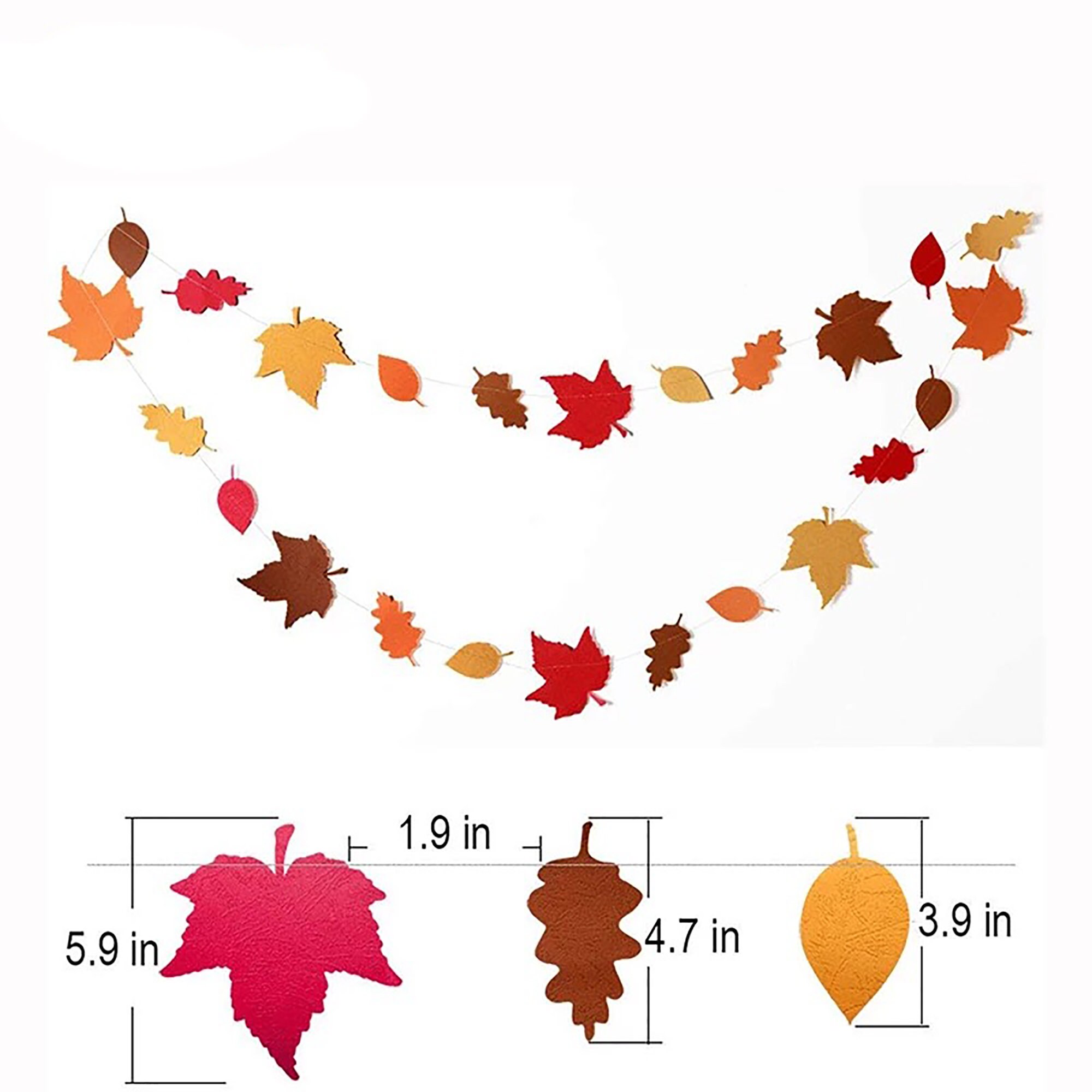 Fall Leaves Garland Leaves Decoration Maple Leaves Garland Etsy