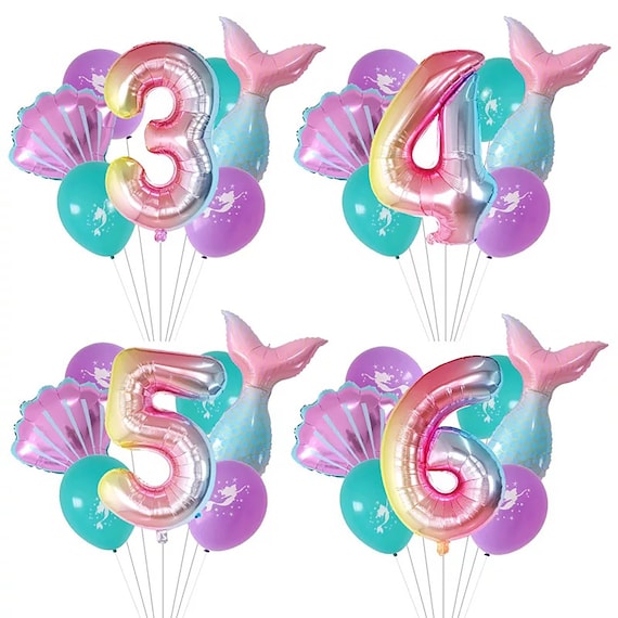 Ballons de sirène Fête de la sirène, Sous la mer, Fête