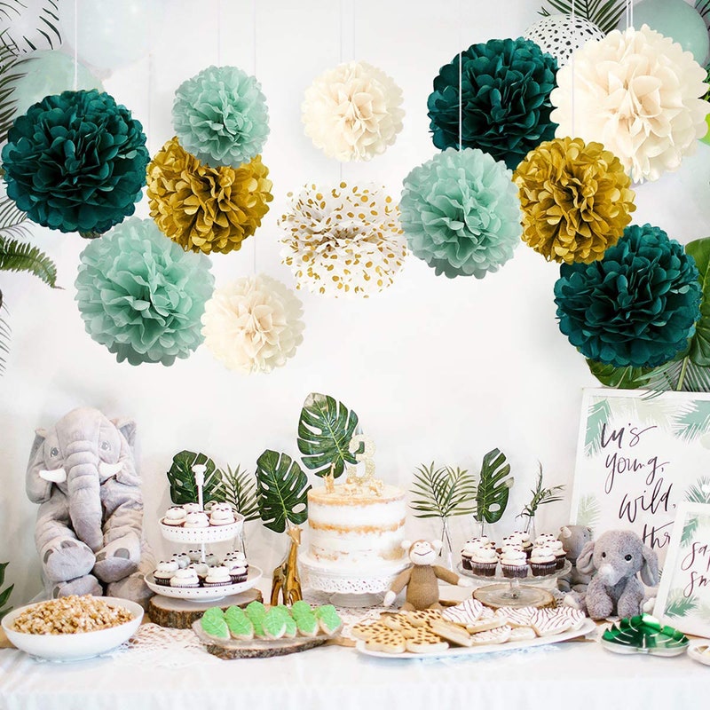 Green and Gold Party Decorations - Etsy