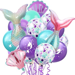 Mermaid Balloons, Under The Sea Party Decoration, Mermaid Party Decoration