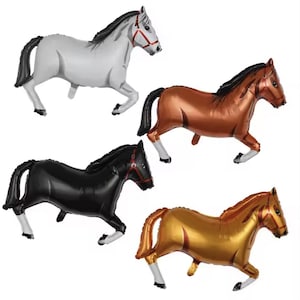 Horse Shape Balloons, Cowboy Party, Cowgirl Party, Kentucky Balloon Decoration, Western Party Balloons, Horse Birthday Balloons