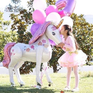 46" MAGICAL UNICORN AIRWALKER, Unicorn Party Balloon, Unicorn Birthday Party, Unicorn Party Favor, Princess Party, Unicorn Theme