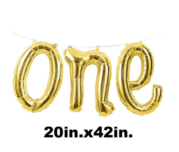 one foil balloon