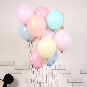 Pastel Balloons, Easter Balloons in Sizes  36, 18, 12, 5 Inch, Custom Colors Balloons, Rainbow Balloons, Baby Shower Balloons