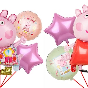 Peppa Pig Bday Balloon 18, Foil, Peppa Pig Birthday Balloon 