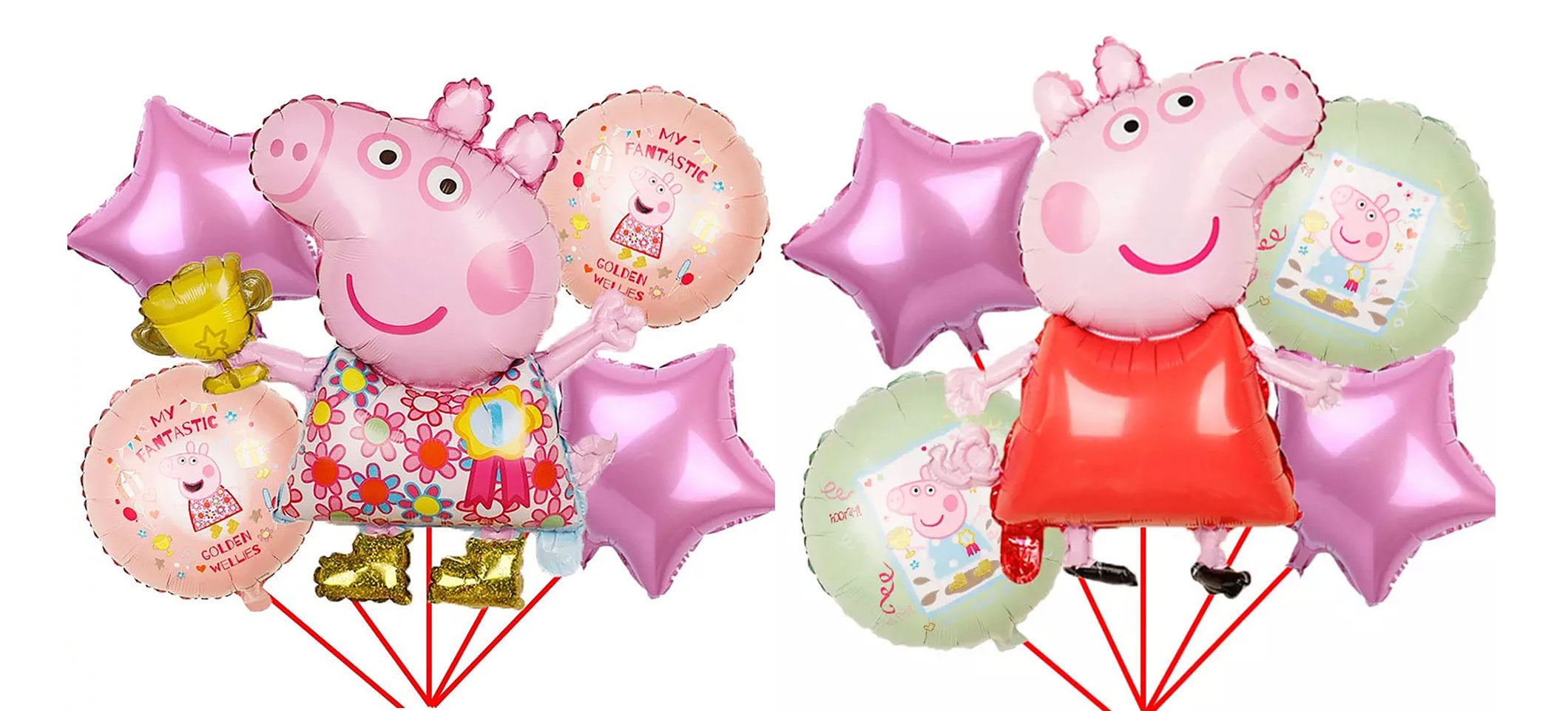 Decoración Con Globos Peppa Pig/ balloons decoration peppa pig 