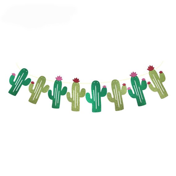 CACTUS Banner-cactus Banner Garland Party Supplies Tropical | Etsy
