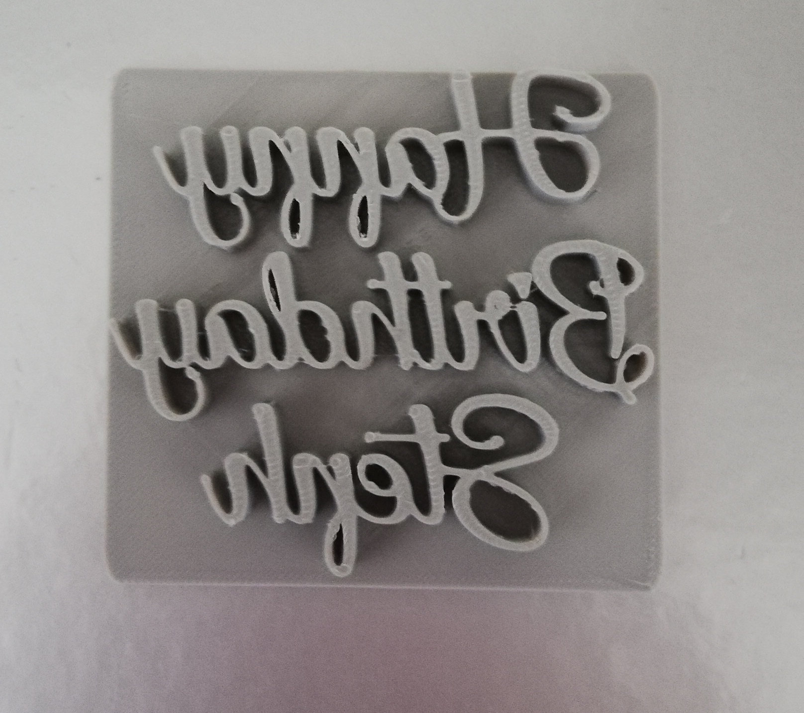 Happy Birthday Cookie Stamp Custom Stamp Name Stamp Etsy Australia