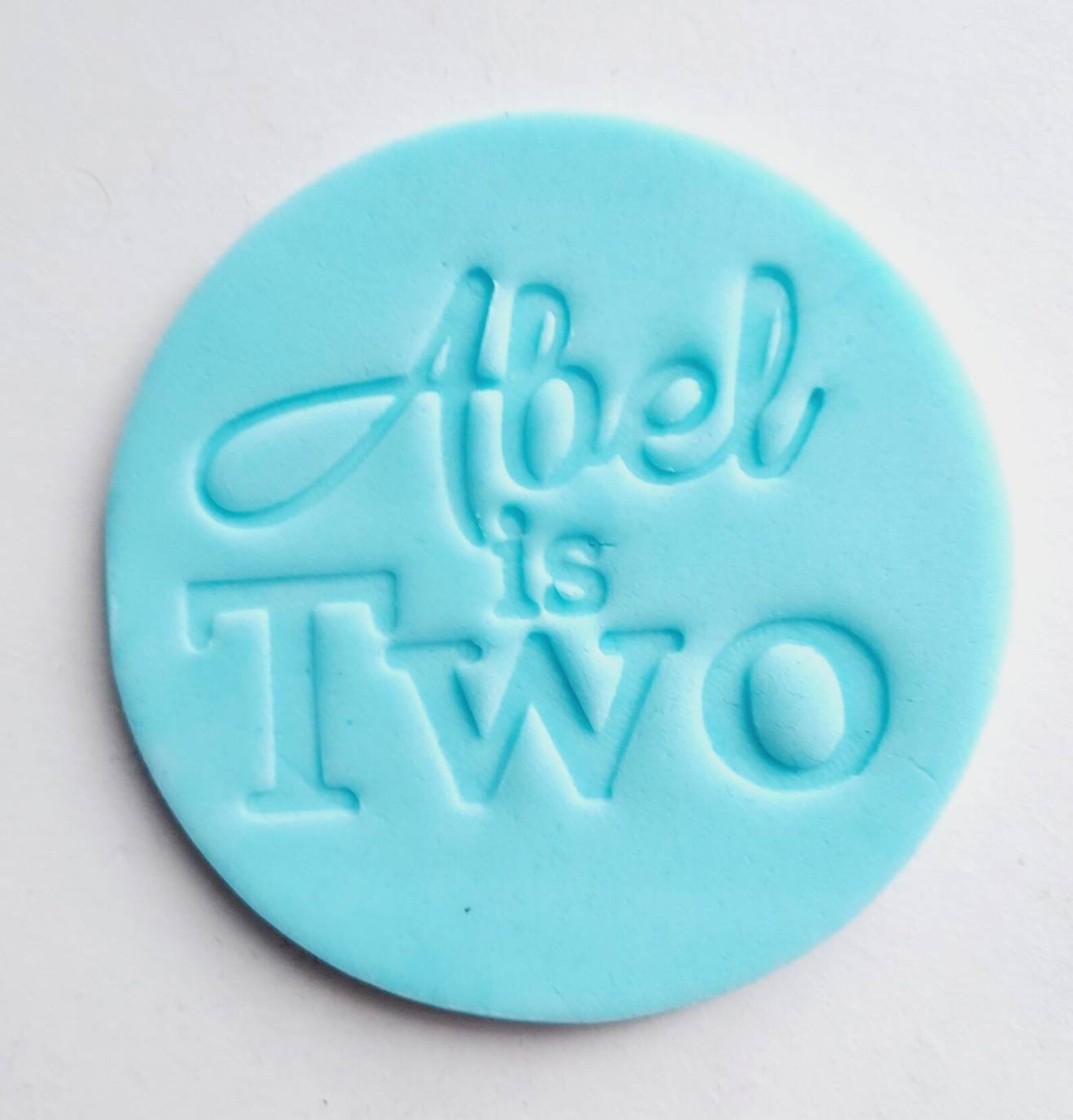 Custom Cookie Embosser Debosser Name & Age Modern Unique Etsy UK