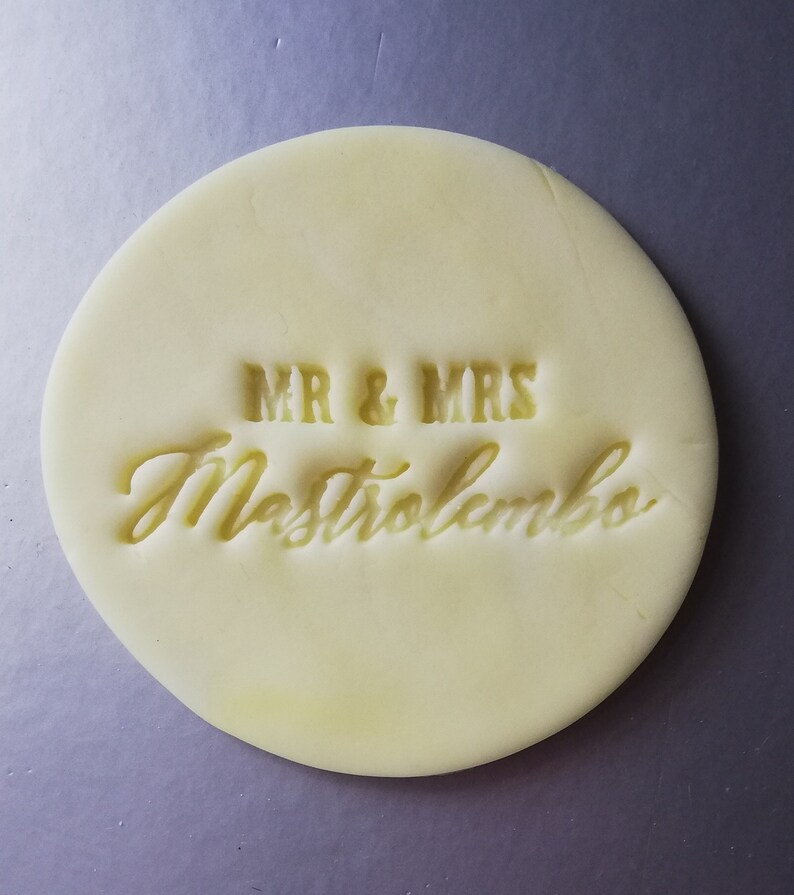 Custom Mr & Mrs Cookie Stamp Wedding Personalised Wedding Etsy Australia