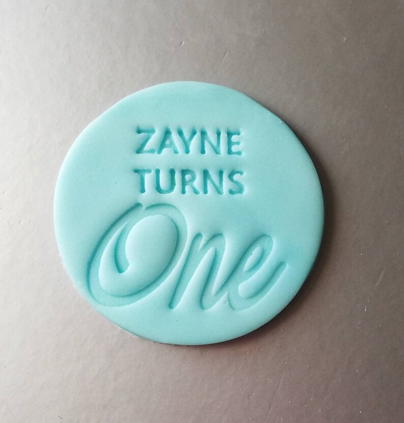 Custom Cookie Stamp Name and Age Biscuit Stamp Kids Etsy Australia