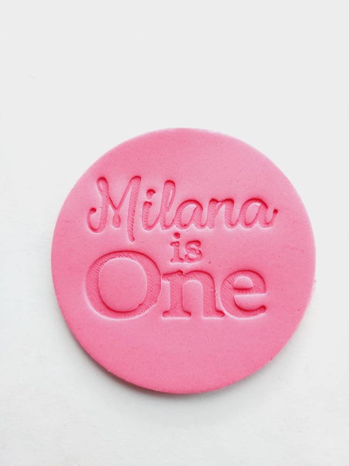 Custom Cookie Embosser Debosser Name & Age Modern Unique Etsy UK