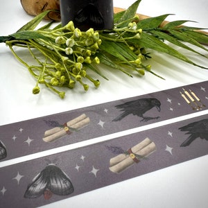 Dark Academia Washi Tape | Bullet Journal Stationary | Original Art Paper