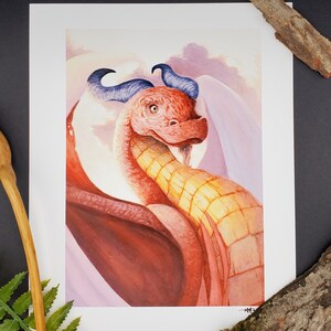 Dragon | Fantasy Art | Red Dragon - Fine art print