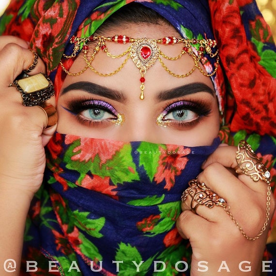 Green headpiece indian Matha Patti forehead jewelry hijab pin headwear bridal hair accessories prom head chain eid jewelry