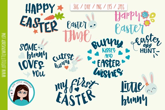 Download Easter Svg Bundle Easter Eggs Bunnies Quotes Flowers Etsy