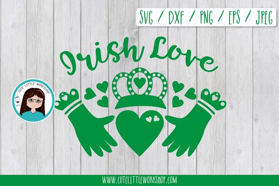 Irish Love Svg Claddagh Ring Svg Irish Love Friendship Etsy