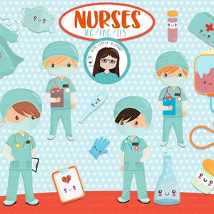 Krankenschwestern Clipart Superhelden Susse Etsy
