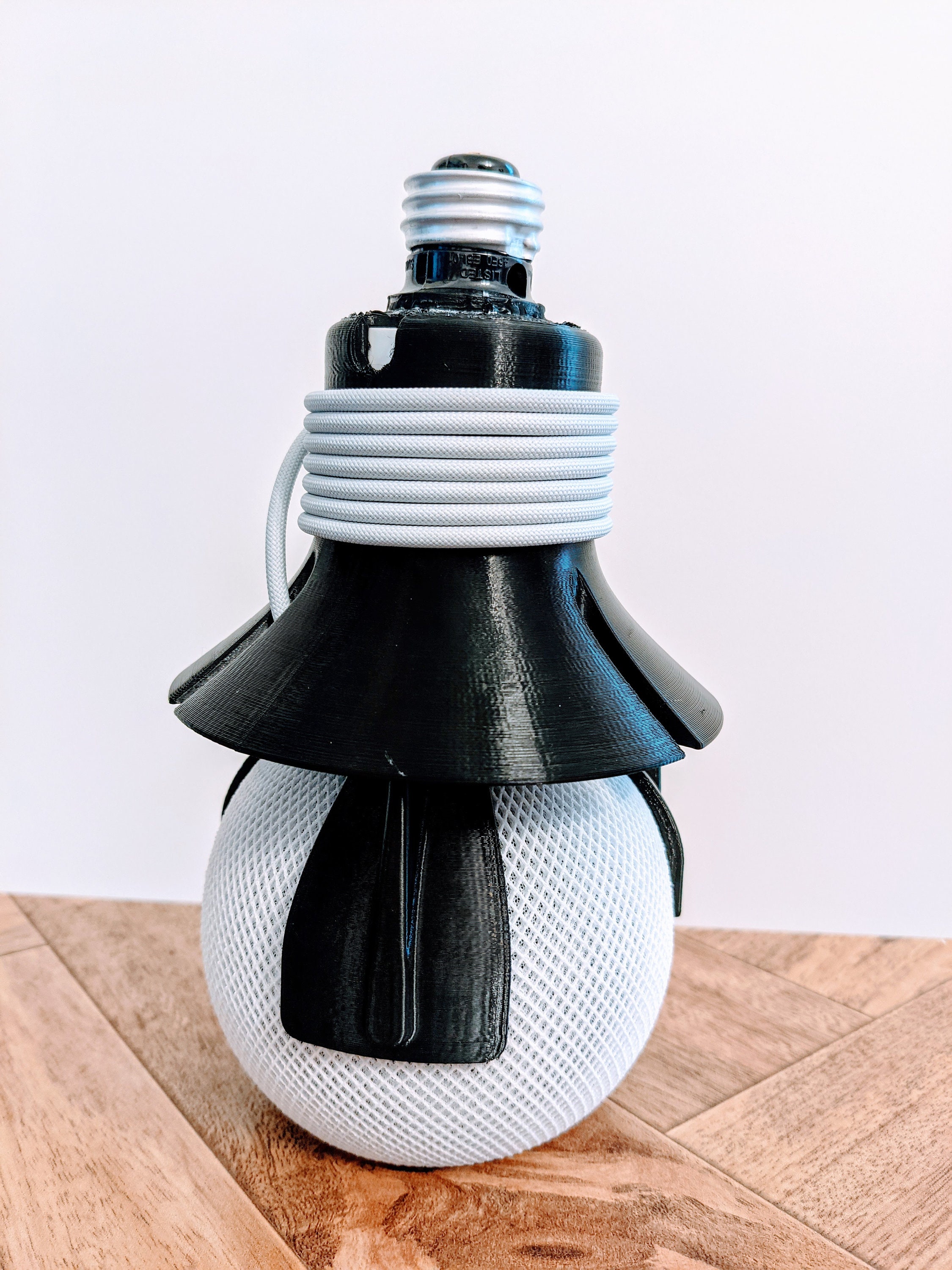 Dock Socket Speaker Mount for Apple HomePod Mini (black Outdoor