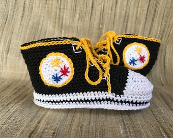 Pittsburgh Steelers                    Crochet Booties