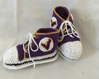 Minnesota Vikings                Crochet Baby Booties