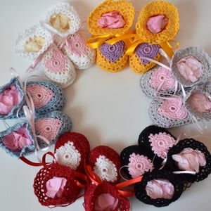 Sweet Heart Baby Booties image 1