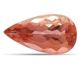 Imperial Topaz Stone 1.87 carats, GIA Certified Imperial Topaz for Personalized Necklace, Orange Topaz