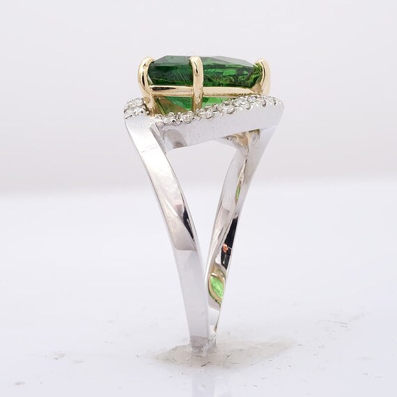 Tsavorite Ring, Engagement Ring, Tsavorite Jewelry 14K White Gold, Green  Garnet Vintage Ring, Diamonds, Marquise Green Gemstone Ring - Etsy