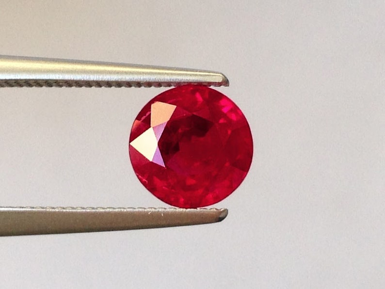 GIA Certified Burma Ruby Pigeon Blood Ruby 1.26 Carats Ruby Etsy