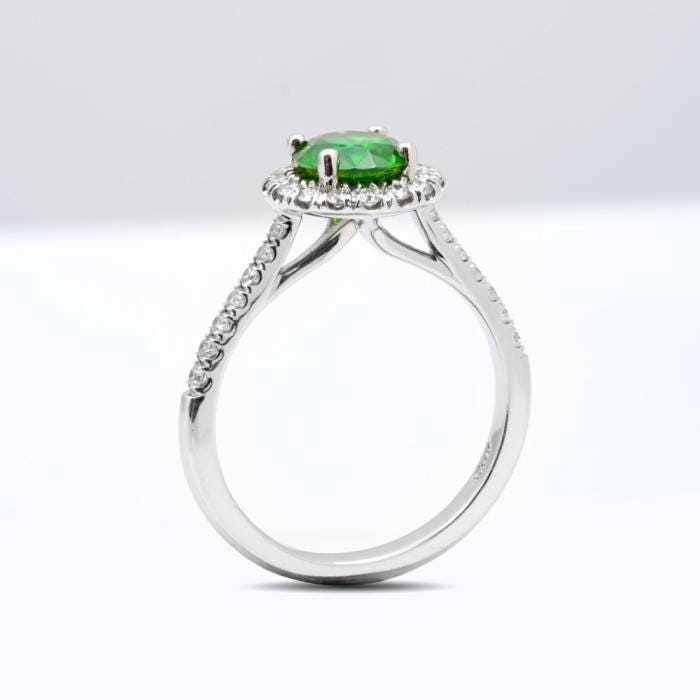 Garnet Ring Engagement Ring Natural Demantoid Garnet 1.17 - Etsy