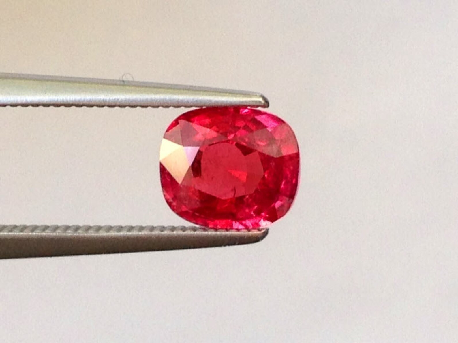 Ruby Gemstone, Natural Thailand Ruby 1.08 Carats, GIA Certified Blood 