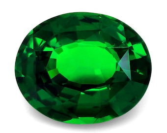 Natural Tsavorite 5.08 carats, January Birthstone, GIA certified Gemstone, Tsavorite Garnet for Jewelry