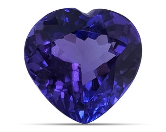 Tanzanite Gemstones, Natural Tanzanite 2.04 carats, Faceted Tanzanite Heart Shape for Engagement Ring