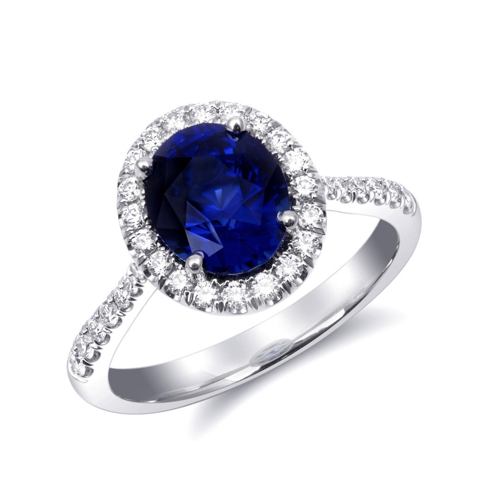GIA Certify Unheated Sapphire Ring Sapphire Engagement Ring - Etsy UK