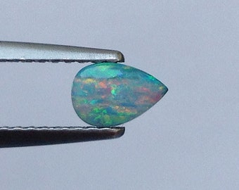 Natural Opal Stone, Black Boulder Opal 0.52 carats, Australian Opal Jewelry, Black Opal Stone