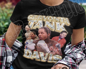 Gervonta Tank Davis Bootleg Vintage 90's Rap T Shirt Boxing WBA Garcia Vs Davis Unisex Youth Women's Fit US Free Shipping