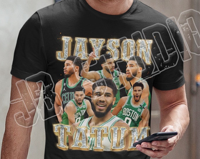 Jayson Tatum Shirt Bootleg Vintage 90's Rap T Shirt Celtics T-shirt 2023 Unisex Youth Women's Fit US Free Shipping