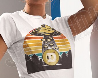 Dogecoin Blast Off Tee, Shiba To the Moon Crypto, DOGE Cryptocurrency To The Moon