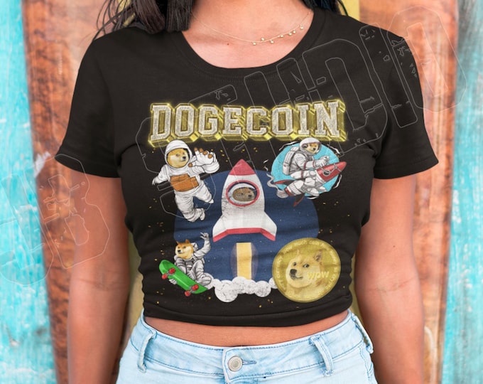 Dogecoin Tee shirt , Shiba To the Moon Crypto, DOGE Cryptocurrency To The Moon