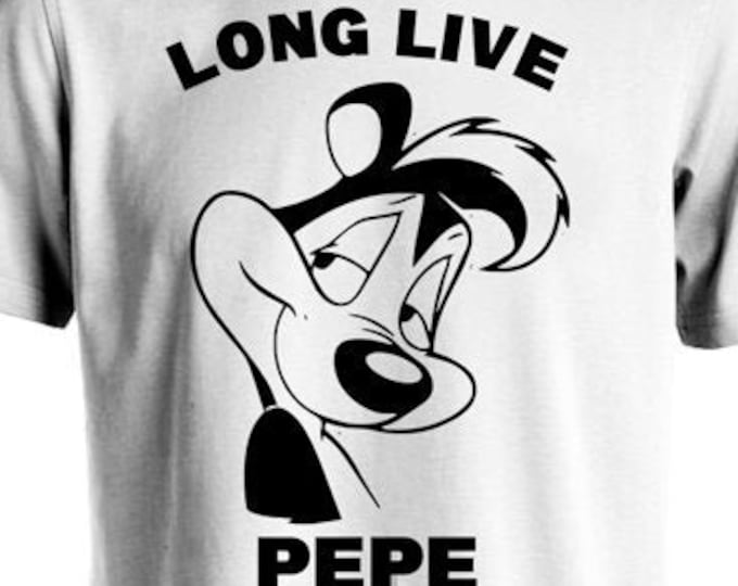 Long Live Pepe Le Pew Tee Shirt Looney Tunes Tribute T-Shirt Skunk Cancel Culture Parody Wear