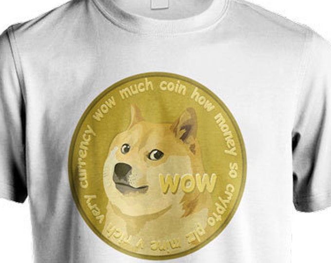 Dogecoin Doge Dog Inu Shiba Crypto Cryptocurrency to the Moon Unisex T-Shirt